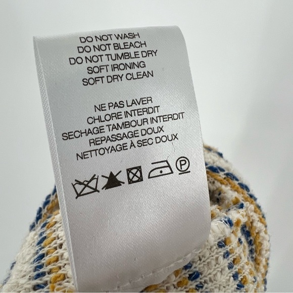 IRO Vana Stripe Knit Off Shoulder Shawl Collar Asymmetric Zip Up Jacket 36 Small - Picture 13 of 14